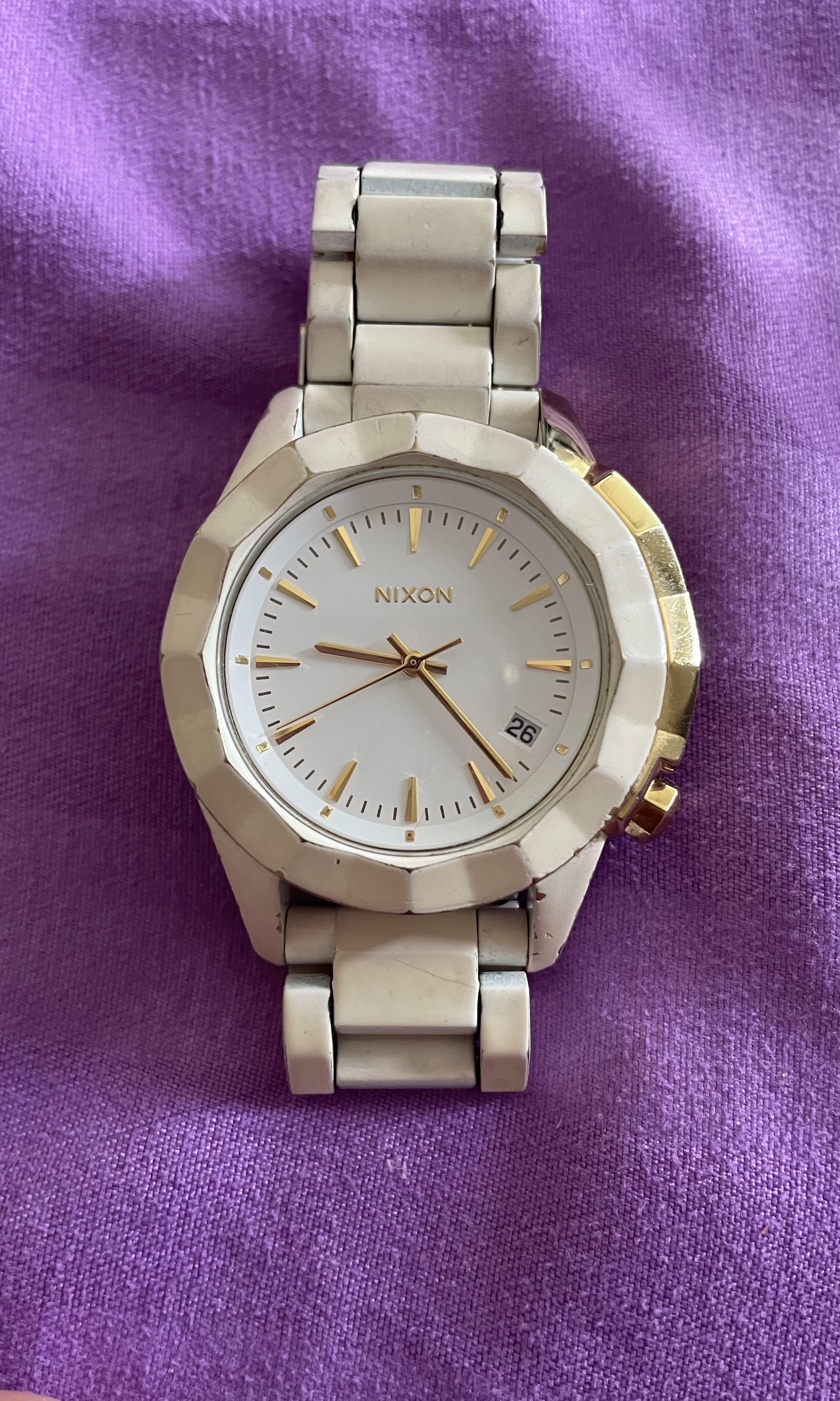 Nixon Monarch Womens (Category: Women's Watches) located in Manila. Submitted by bailey604 (Listing ID 1139704767, Image 1). Description: Needs battery change And paint job No box First owner/store bought 2018.