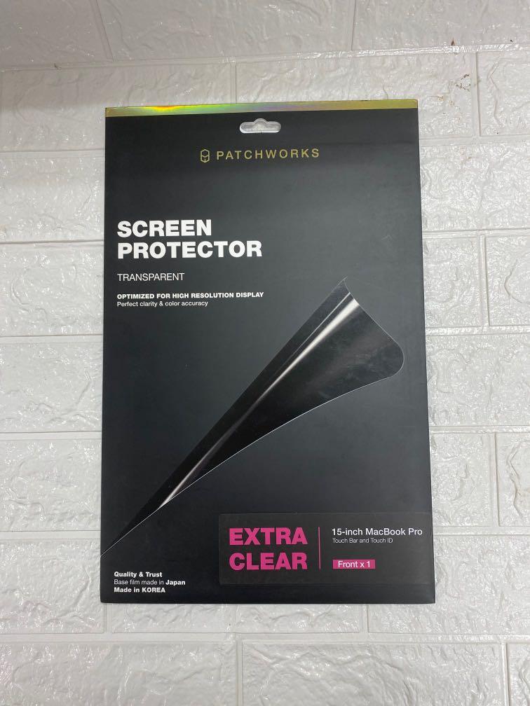 Patchworks Screen Protector Transparent for Macbook Pro (Category: Cases & Sleeves) located in Pasay City. Submitted by meostore (Listing ID 1139705476, Image 1). Description: Item is in great condition, never used, and great quality. Item is made in korea. Ideal use for Macbook Pro 15 inches! Many pieces available. Pm for more details..
