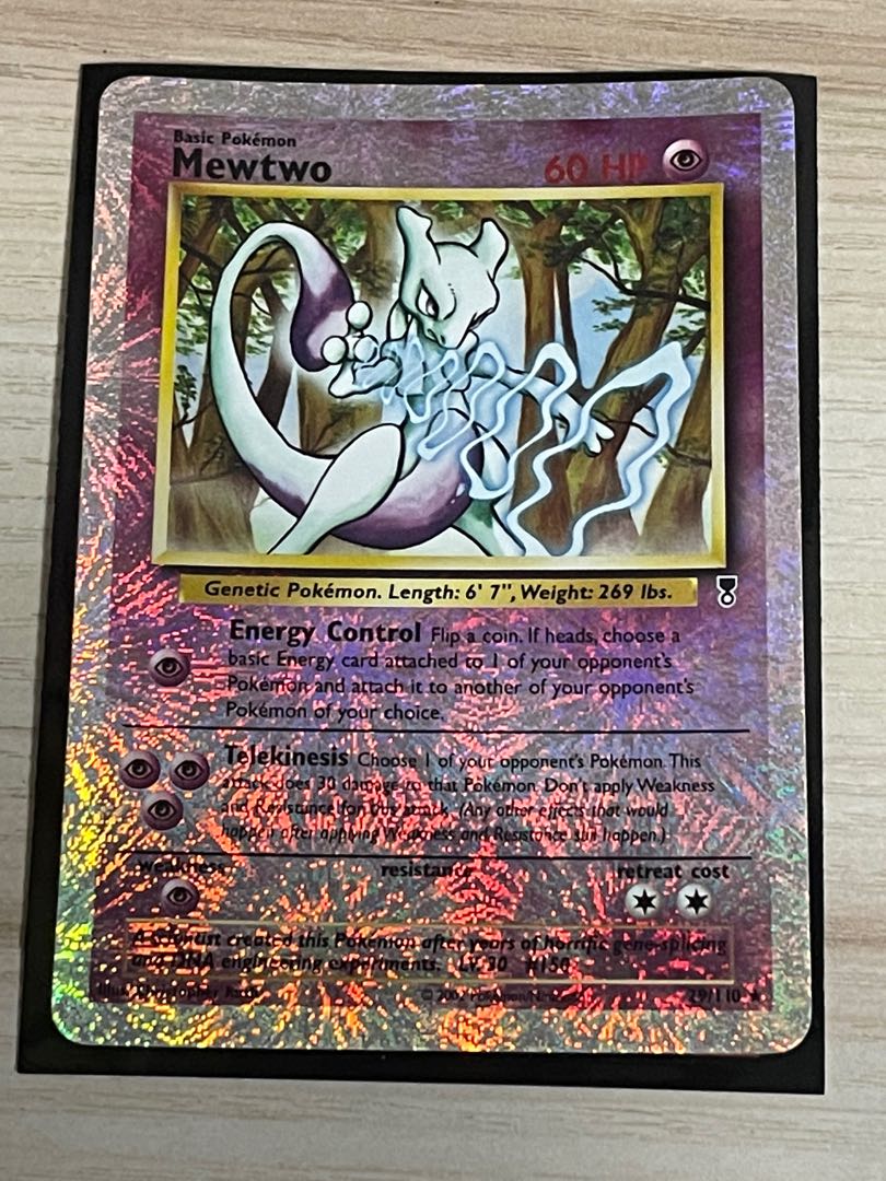 Pokemon reverse holo mewtwo, Hobbies & Toys, Toys & Games on Carousell