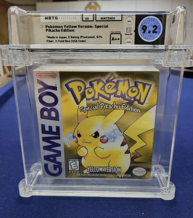 Pokemon Yellow Version Special Pikachu Edition Sealed WATA 9.2 A