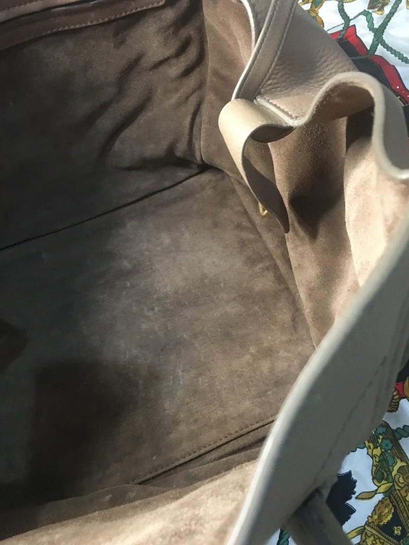 Pre❤💯authentic Celine (Category: Luxury Bags & Wallets) located in Makati City. Submitted by sassygchanel (Listing ID 1139830340, Image 2). Description: my lucky bag🥰, had it cleaned at spa Doctor leather in Makati with receipt, slightly bending due to leather & due to storage but in usable condition with code No dirt on the inside no smell bought from a friend before she migrated negotiable rank B structure not upright selling low Large .