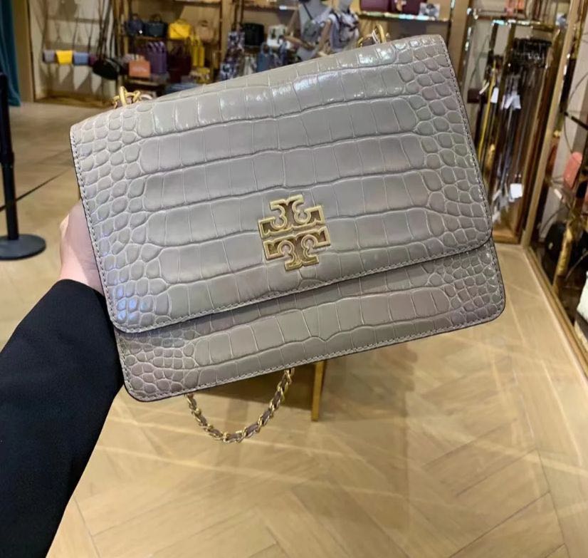 🌺READY STOCK AUTHENTIC TORY BURCH BRITTEN 86062 CROCODILE SHOULDER  ADJUSTABLE BAG, Women's Fashion, Bags & Wallets, Purses & Pouches on  Carousell