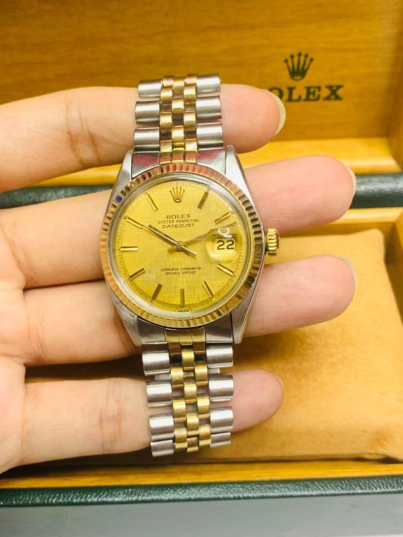 Rolex datejust discount 1601 linen dial