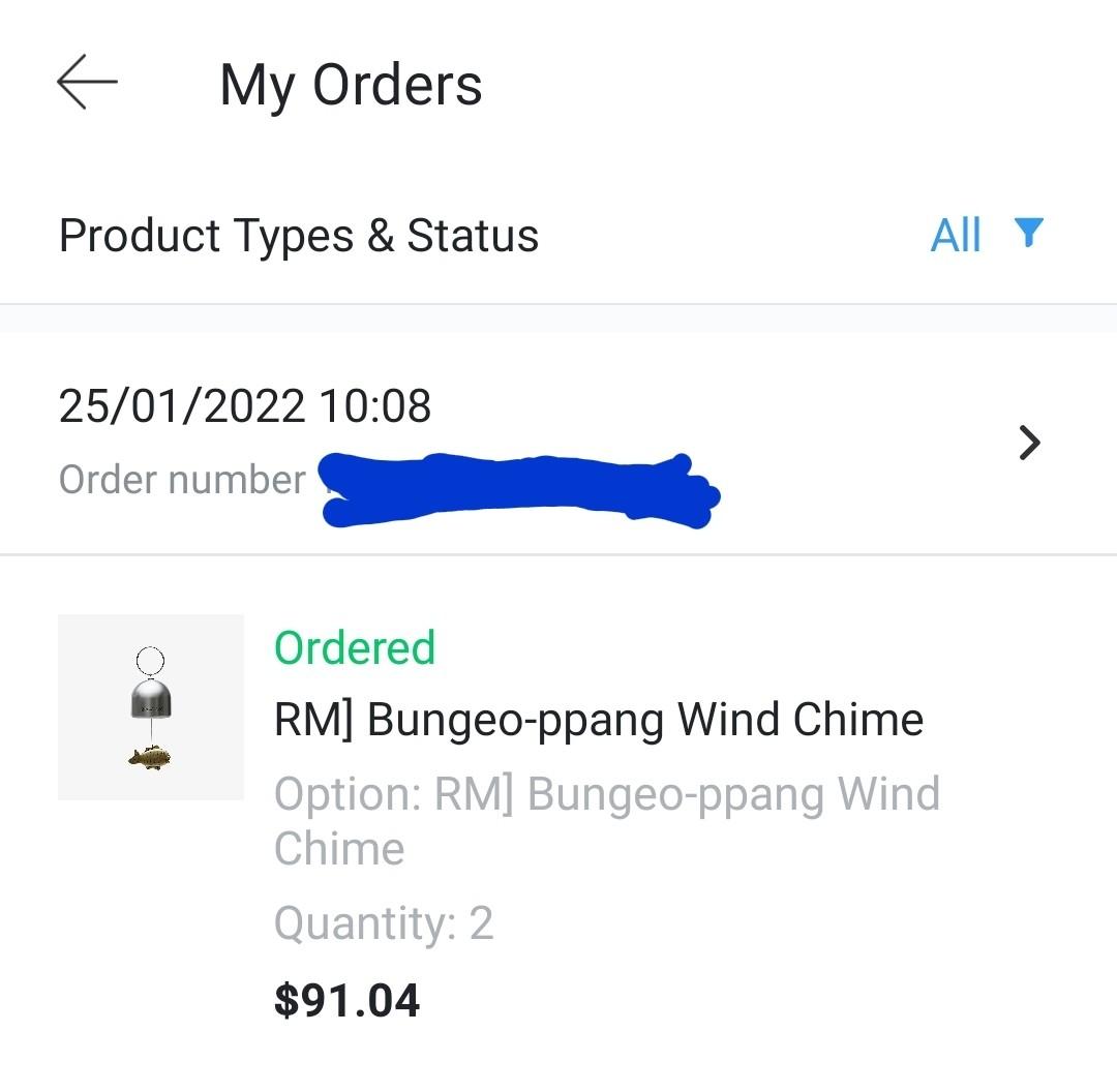 Secured, Made by BTS Bungeoppang Wind Chime [RM], Hobbies & Toys