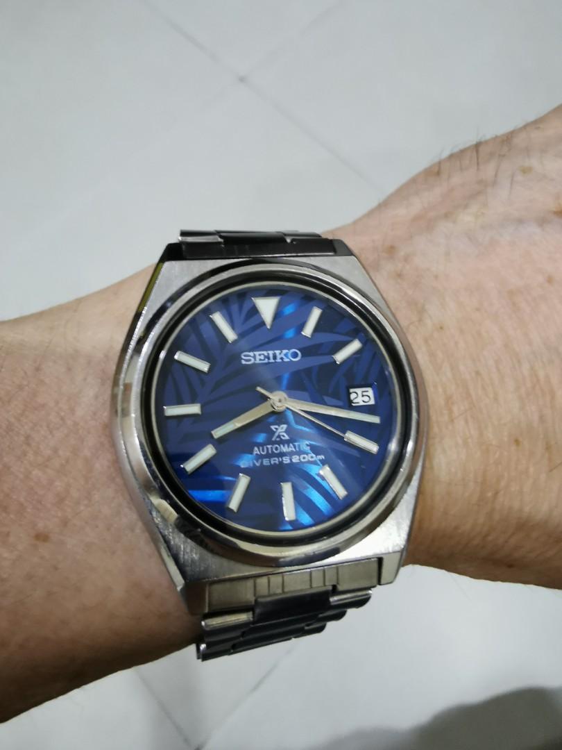 CNY OFFER.. Seiko Mod 'DateJust' Blue, Men's Fashion, Watches &  Accessories, Watches on Carousell