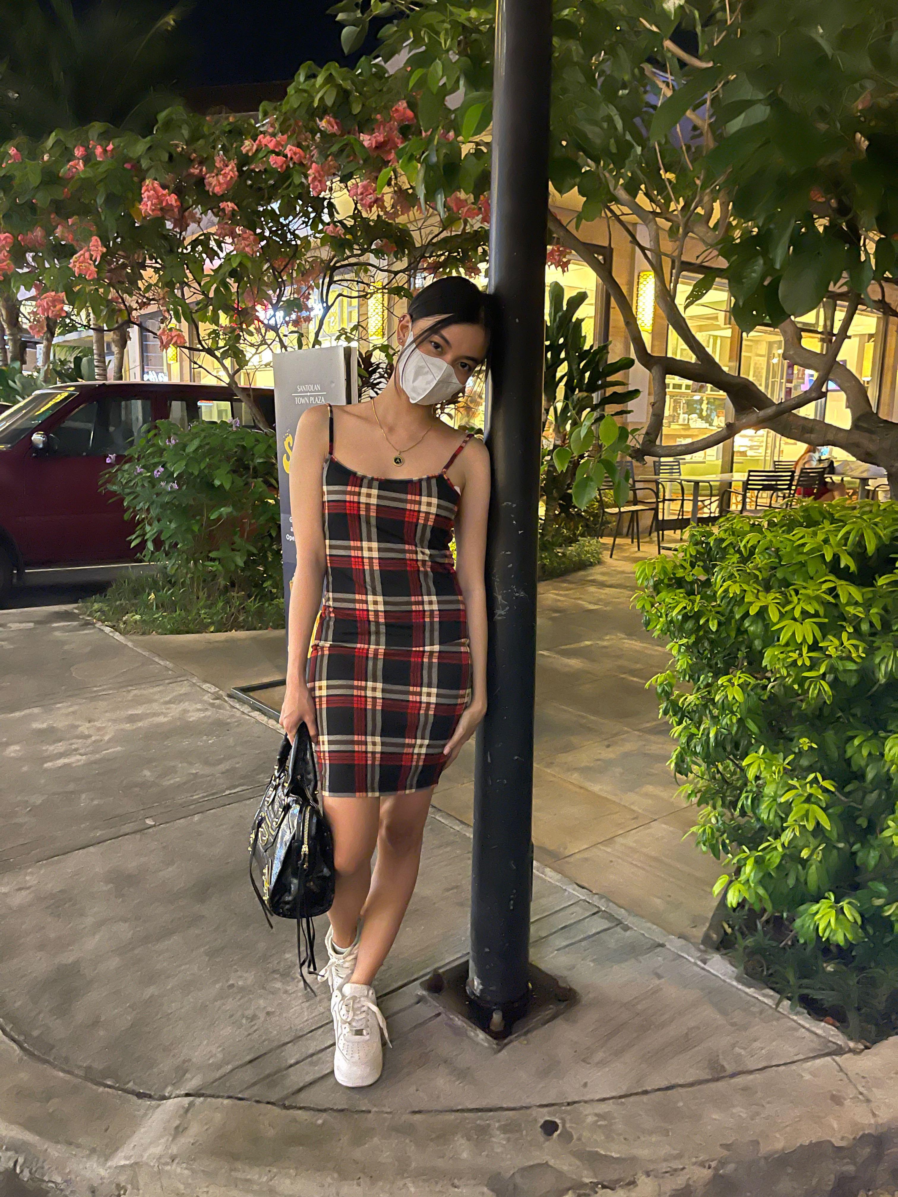 Shein checkered top dress