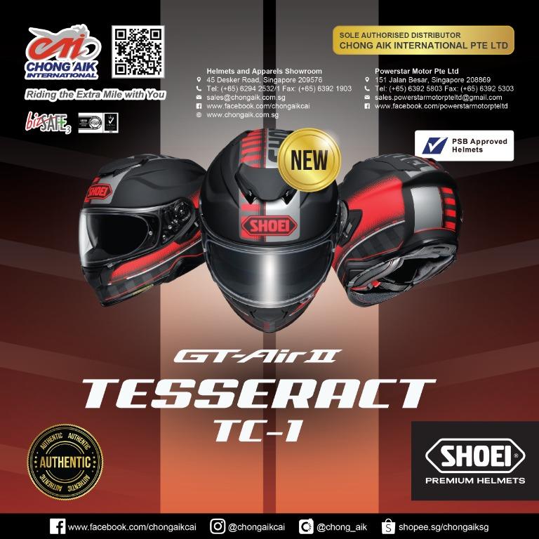 Shoei gt air 2 crossbar tc1 top