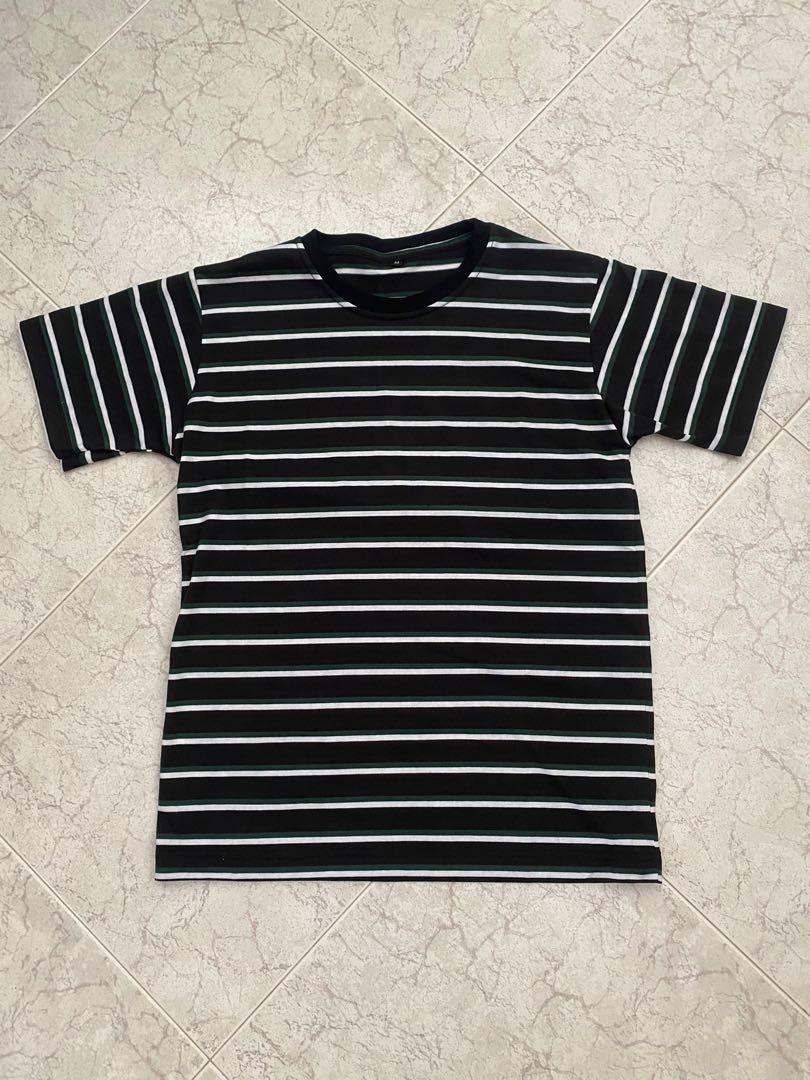 Men's Green Striped T-Shirt main image 1