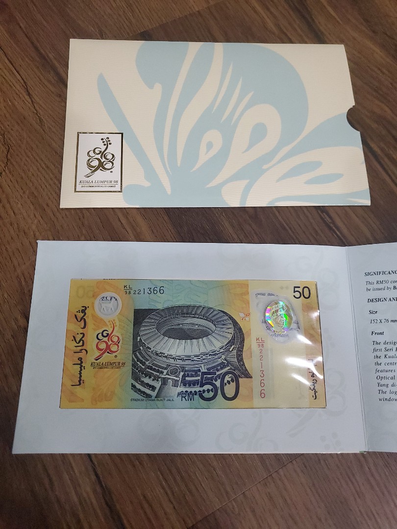 Sukom KL 98 RM50 note nice serial no, Hobbies & Toys, Collectibles ...
