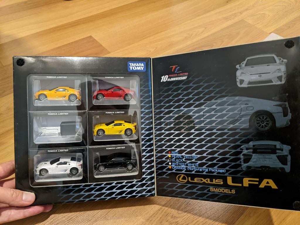 Tomica Limited Lexus LFA Set 10th anniversary 5 Models