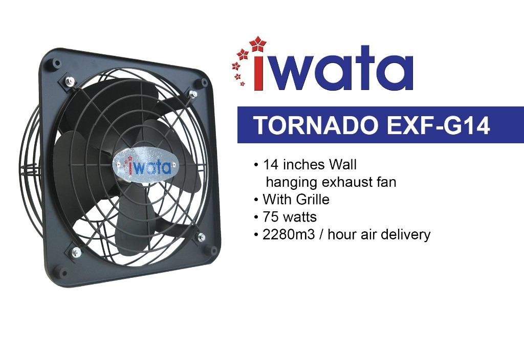 TORNADO EXHAUST FAN GRILLED TYPE 8 TO 24 INCHES, TV & Home Appliances