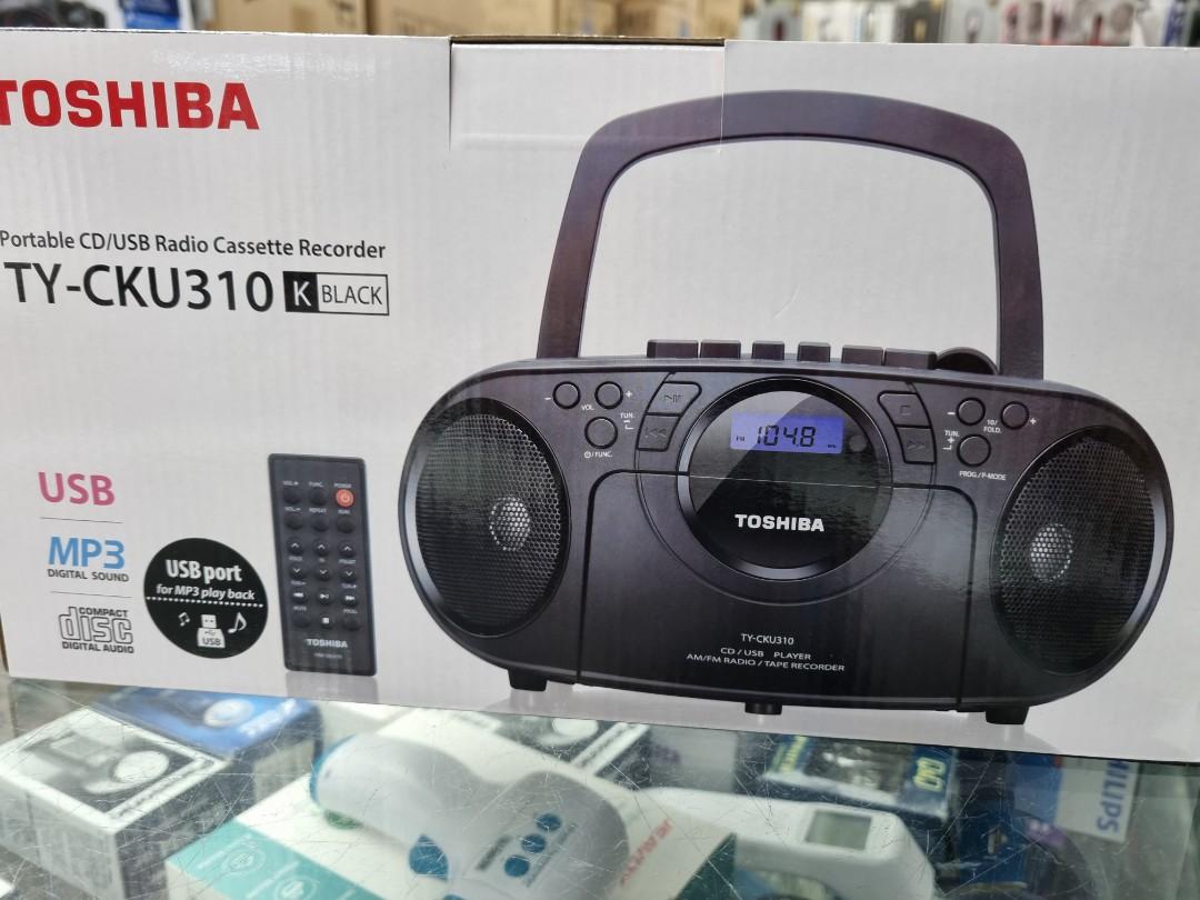 TOSHIBA PORTABLE CD/ USB RADIO CASSETTE RECORDER, Audio, Portable Music