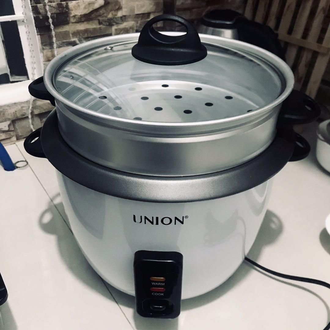 UNION RICE COOKER 1.8L with STEAMER (Preloved), TV & Home Appliances