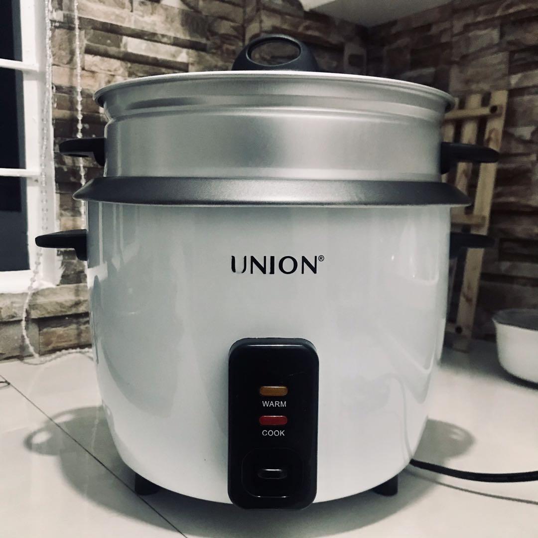 UNION RICE COOKER 1.8L with STEAMER (Preloved), TV & Home Appliances
