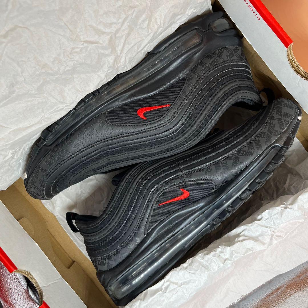 US10 Nike Air Max 97 University Red Black Reflective