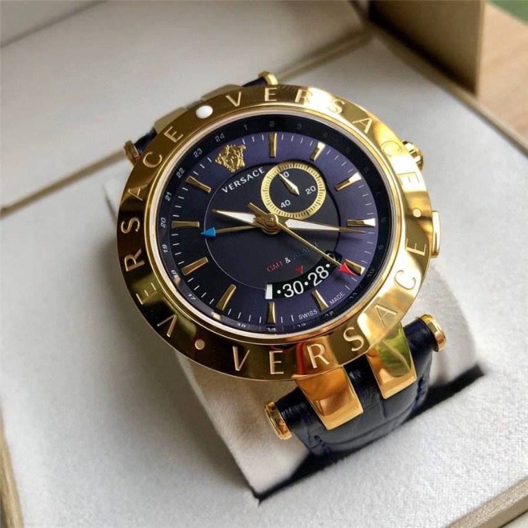 Versace gmt new arrivals alarm watch