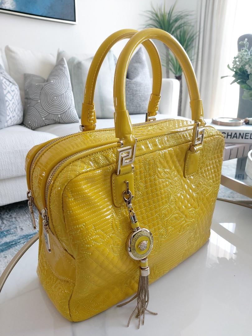 Versace Yellow Purse Women s Fashion Bags Wallets Purses Pouches on Carousell