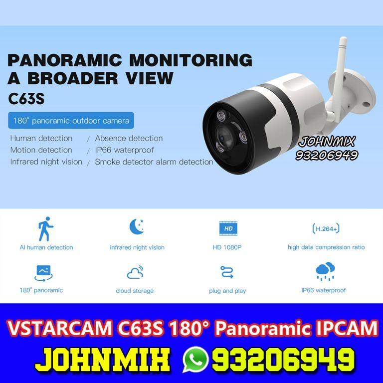 VSTARCAM 180 IPCAM C63S 180 Panorama Camera outdoor
