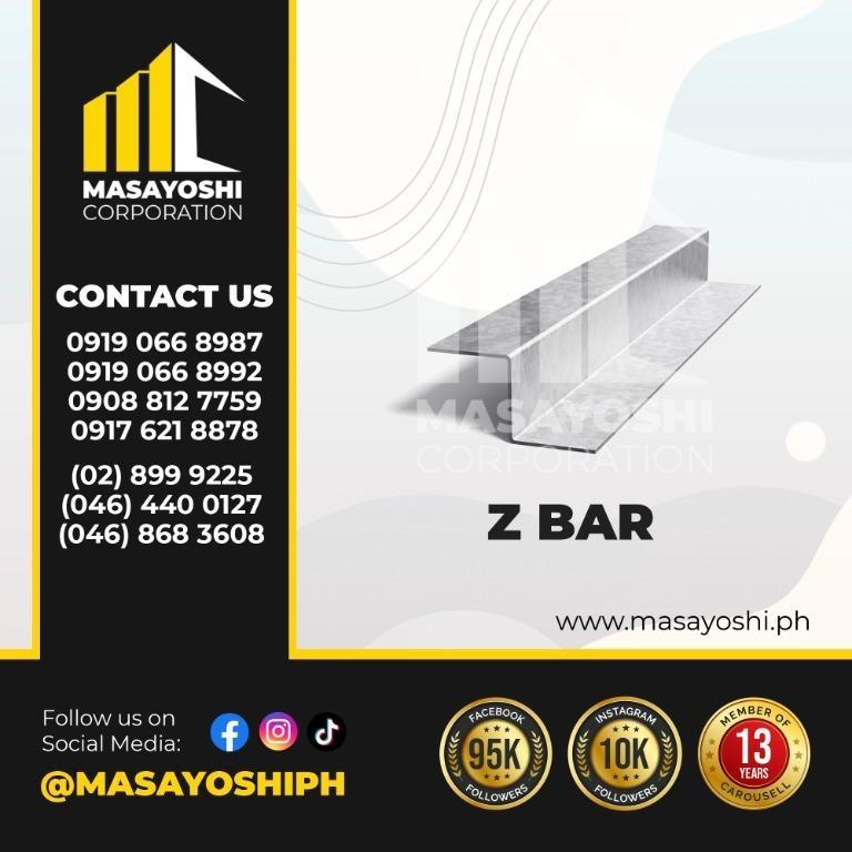 Z Bar Steel ZBars Metal ZBars, Commercial & Industrial