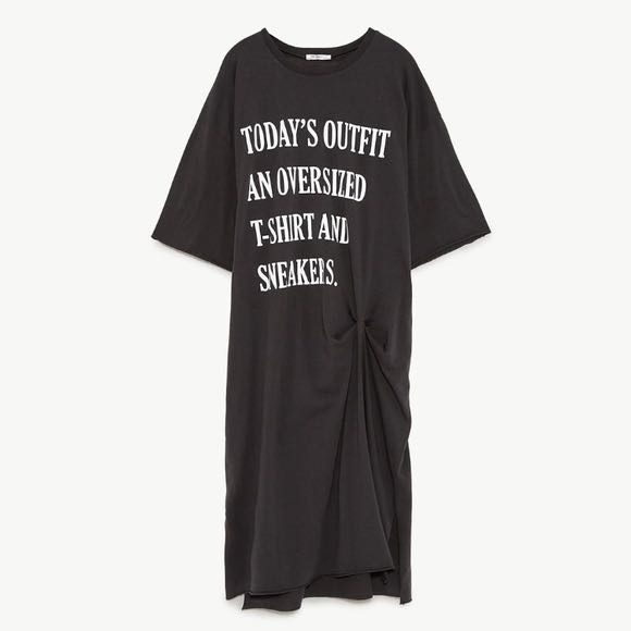 Zara today's outfit an oversized shirt and sneakers 2025