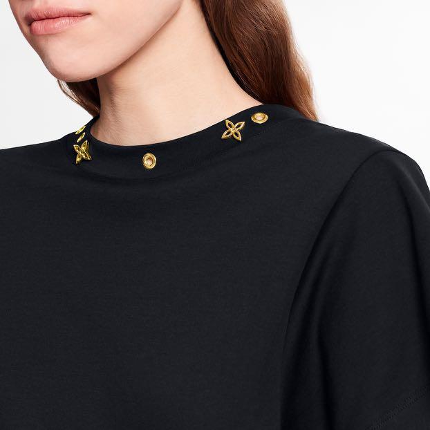 Louis Vuitton Side Strap T-Shirt BLACK. Size S0