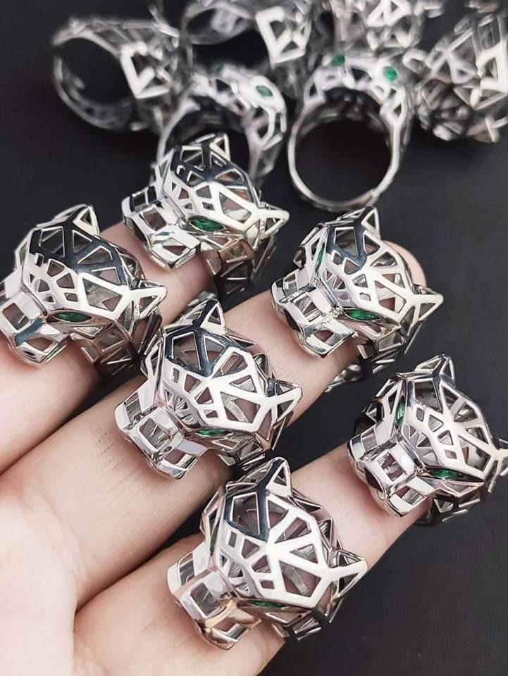 18k PANTHER RINGS WHITEGOLD Women s Fashion Jewelry Organizers