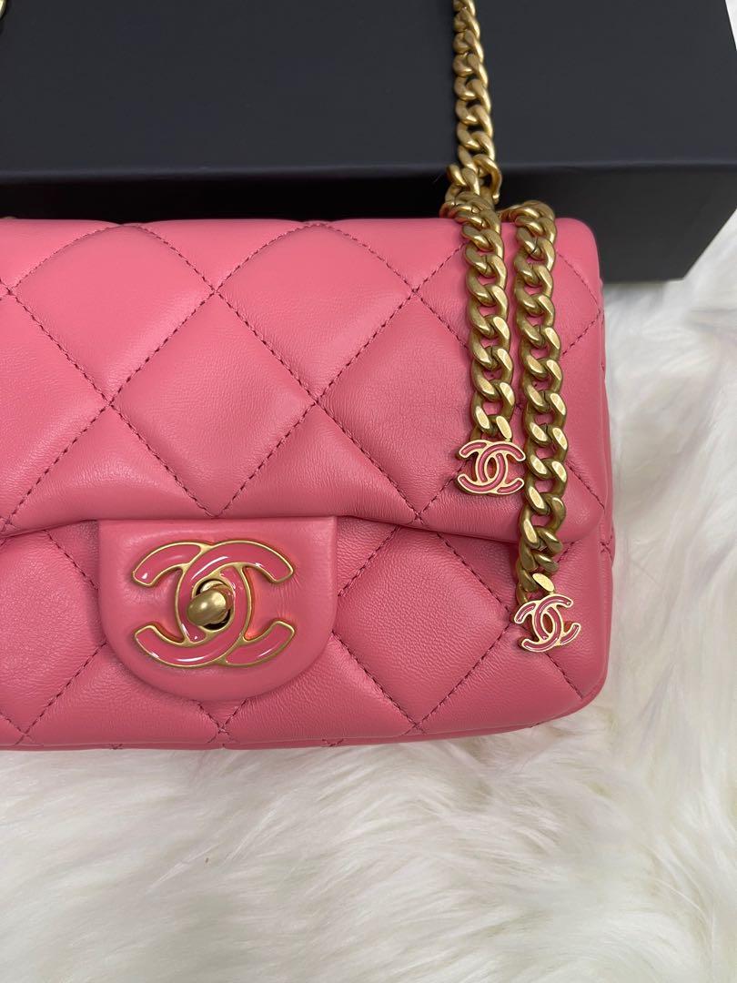 Chanel cheap enamel bag