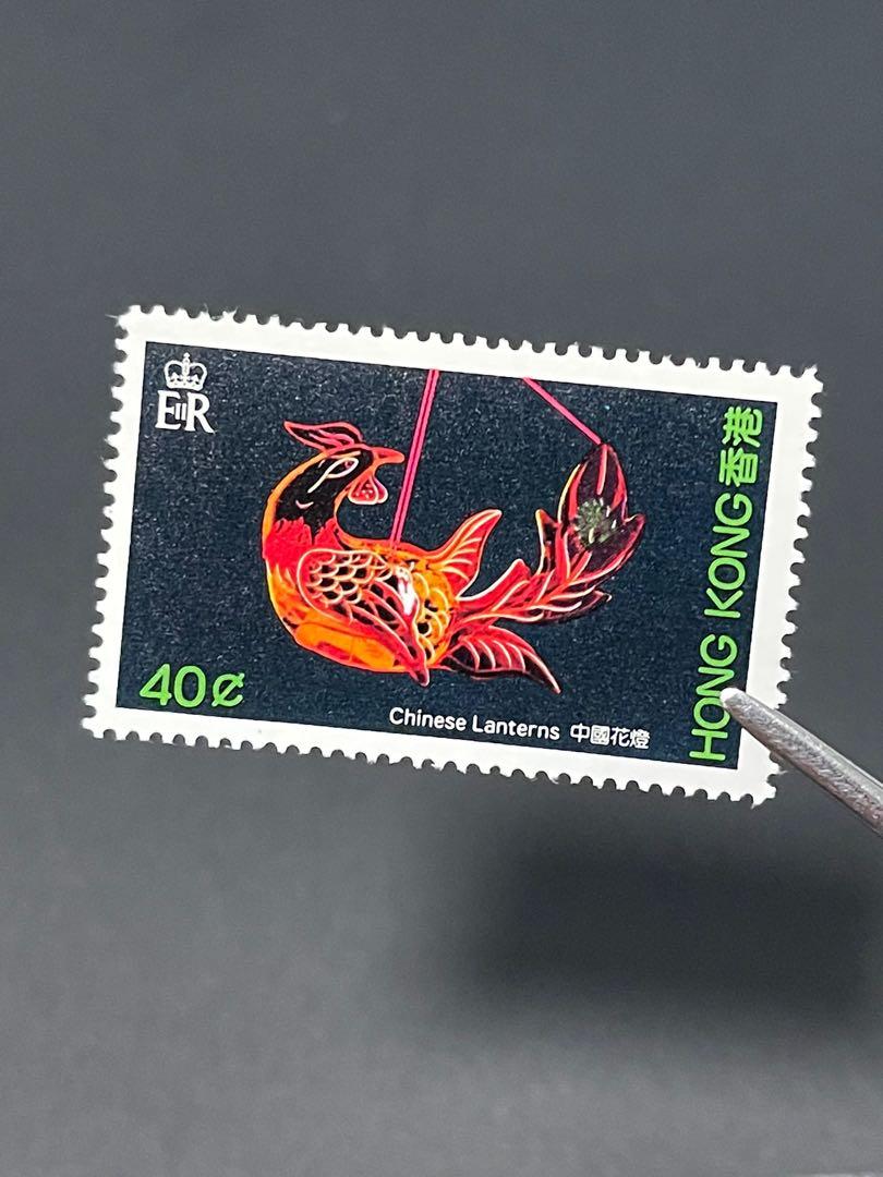 香港郵票1984 中國花燈4全新票無貼Hong Kong stamp 1984 Chinese 