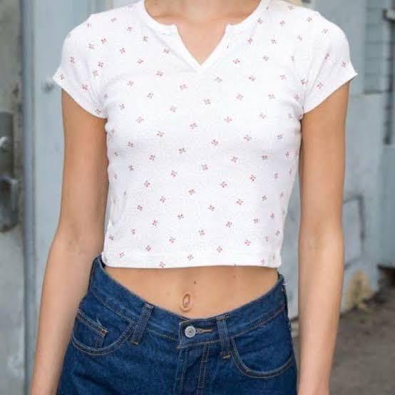 Brandy Melville floral Ashlyn top