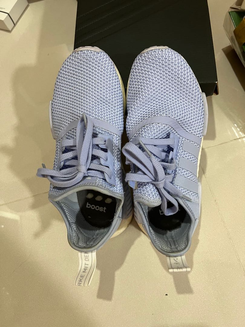 Adidas NMD R1 Women baby blue Women s Fashion Footwear Sneakers