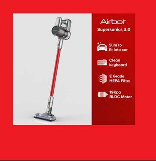 Airbot Supersonics 3.0 Latest Upgraded 2022 Model -  19000pa suction power ( Red ) Cordless Stick Cyclone Boost Handheld Vacuum Cleaner Wireless