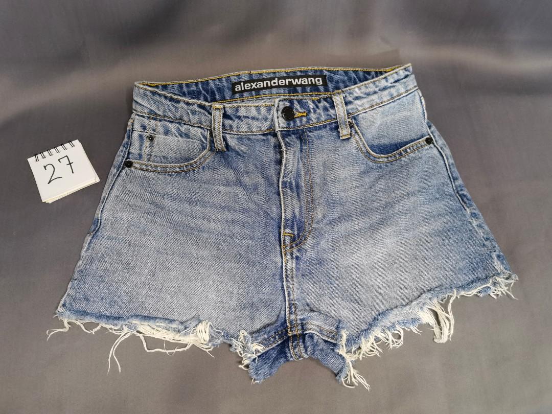 Alexander Wang Bite High Rise Denim Short Size 27 Women s Fashion