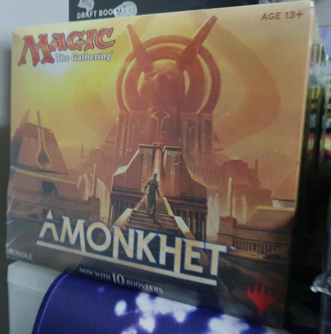 Amonkhet Bundle (Category: Card Boxes & Cases) located in Singapore. Submitted by eugene_store_cards (Listing ID 1139994229, Image 1). Description: Brand New in Box Sealed. Pm for more details if interested. Not commonly found outside. There are chances of getting invocation cards..