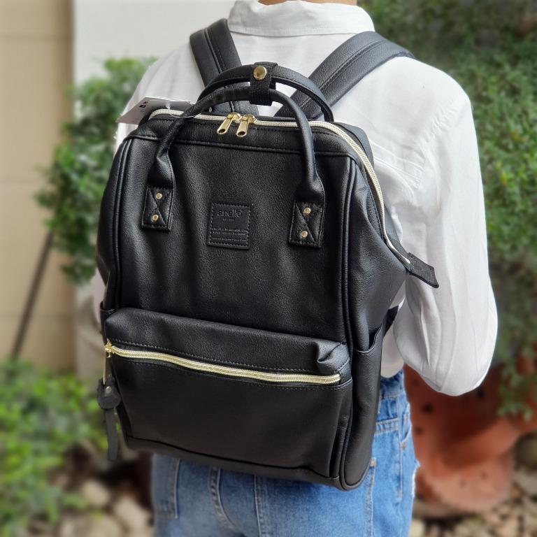 Anello bag leather black best sale
