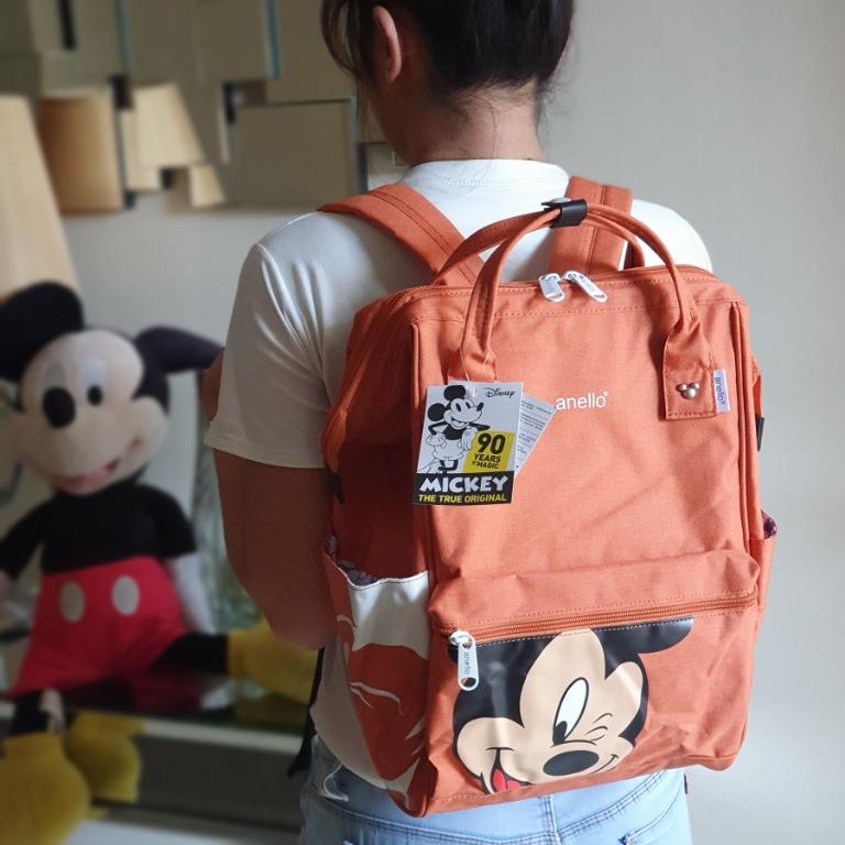 Anello Japan Style Unisex Mickey Backpack Limited Edition - Orange