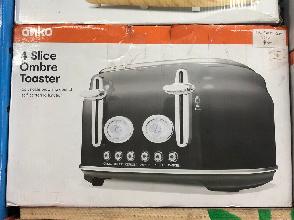 Anko 4 Slice Toaster Ombre, TV & Home Appliances, Kitchen Appliances