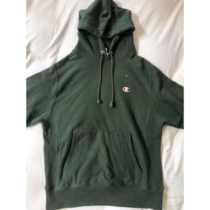 Dark green shop champion hoodie women's
