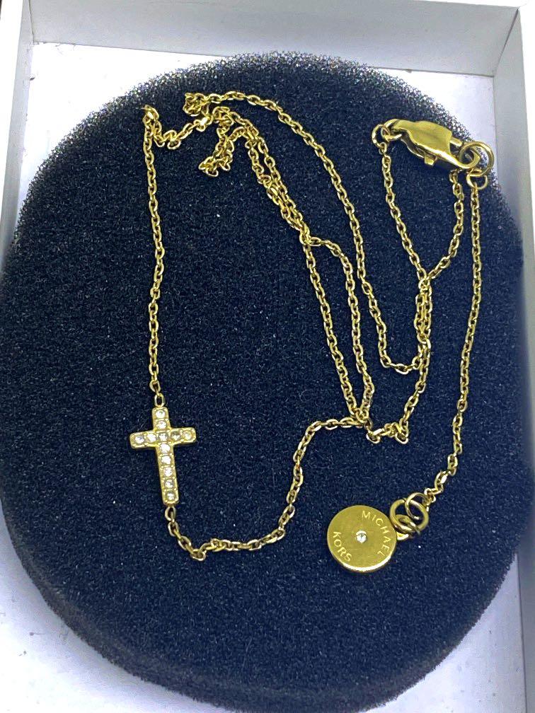 Michael kors cross necklace shop