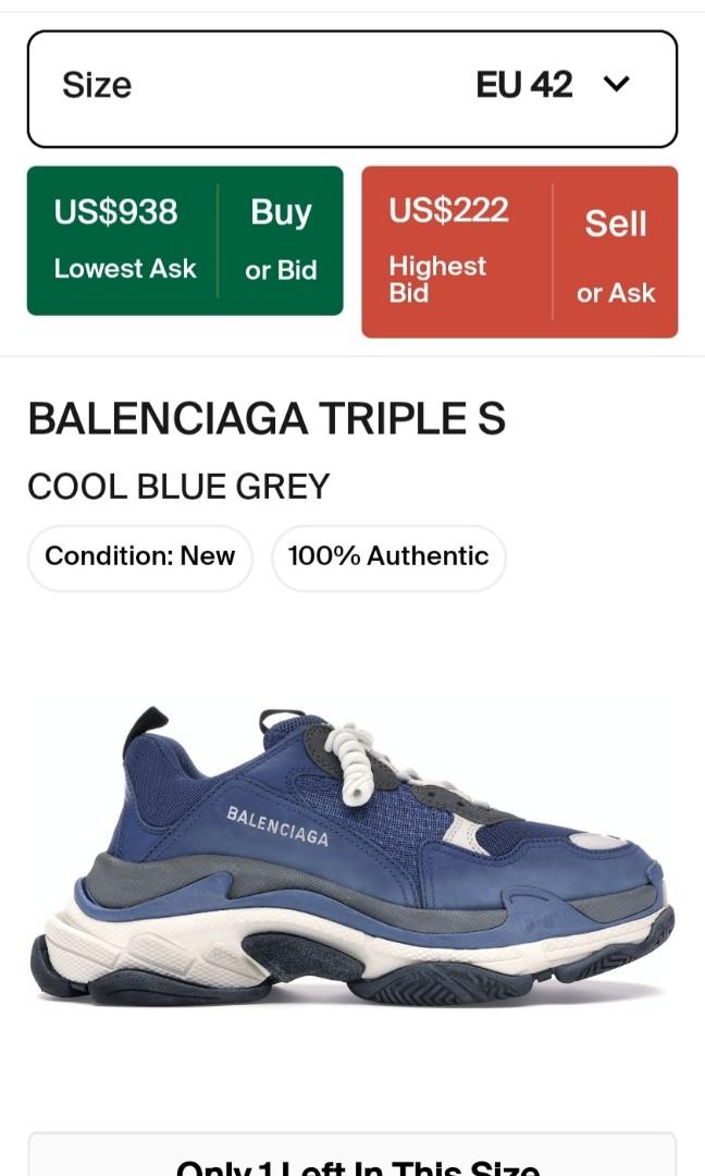 Balenciaga triple S Men s Fashion Footwear Sneakers on Carousell