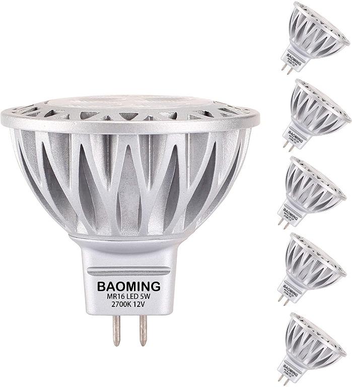 Dimmable 7 Watt Spotlight,3000K Warm White,50W 75W Halogen Bulbs Equivalent,CRI80+,Track Lighting and Recessed Lighting Bulbs,6-Pack FTL GU10 LED Bulbs 