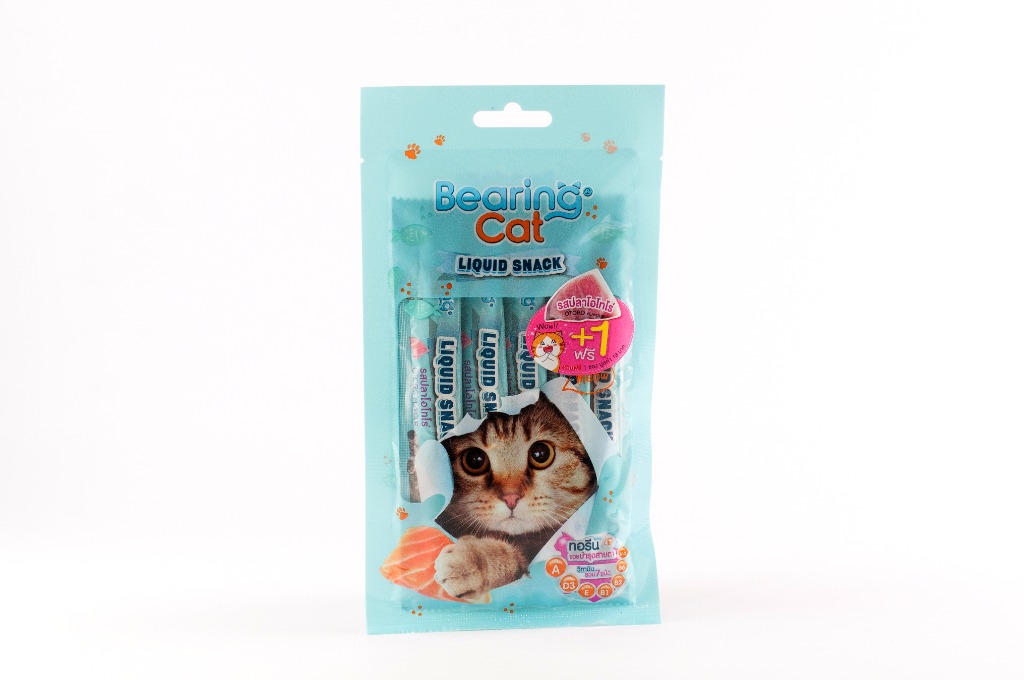 Bearing Cat Liquid Snack (4+1 sachets of 15g), Pet Supplies, Pet Food