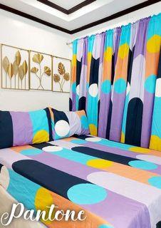 Bedsheet and curtain