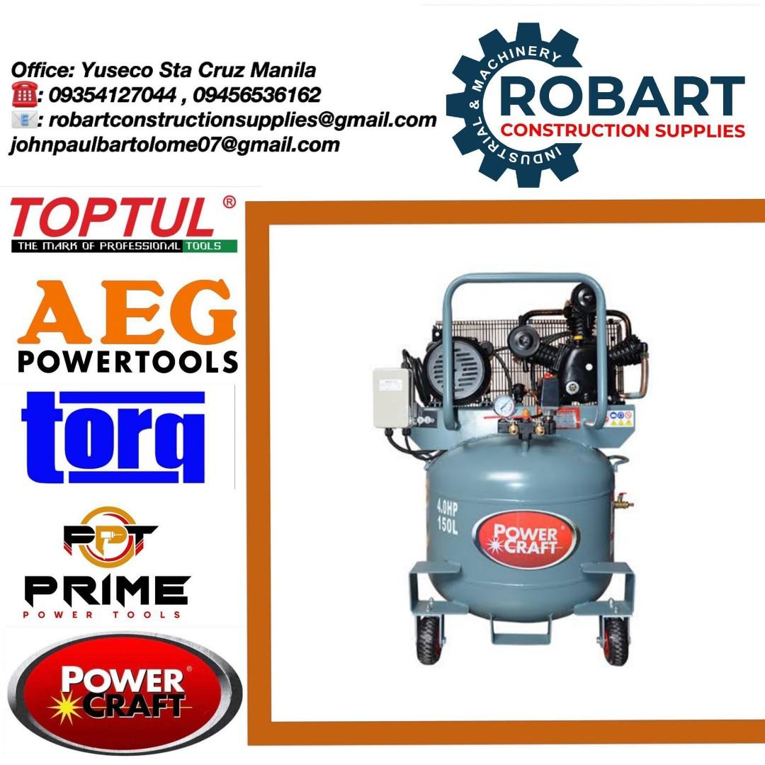 Belt driven compressor 4HP/150 liters vertical, Commercial & Industrial ...