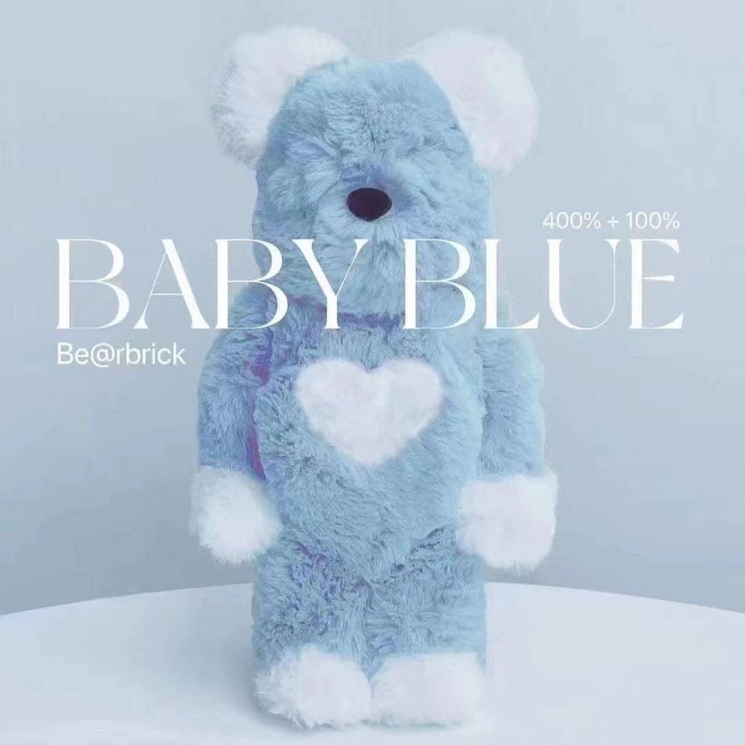 現貨MEDICOM Be@rbrick 400+100% Valmuer Baby Blue BEARBRICK 限量 