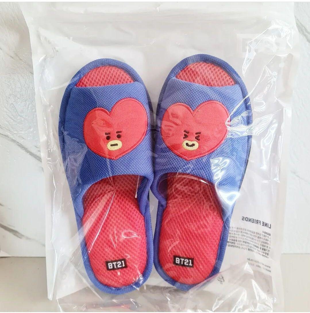 BT21 Mesh Indoor Slippers [Tata], Women's Fashion, Footwear