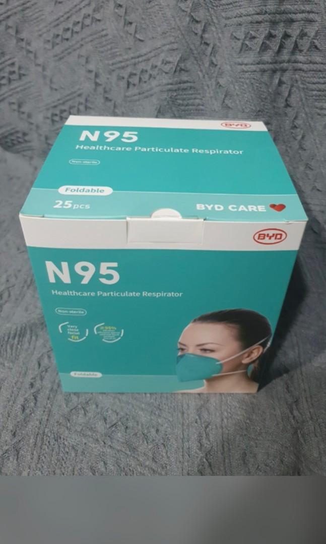 BYD Care N95 masks, Health & Nutrition, Face Masks & Face Shields on