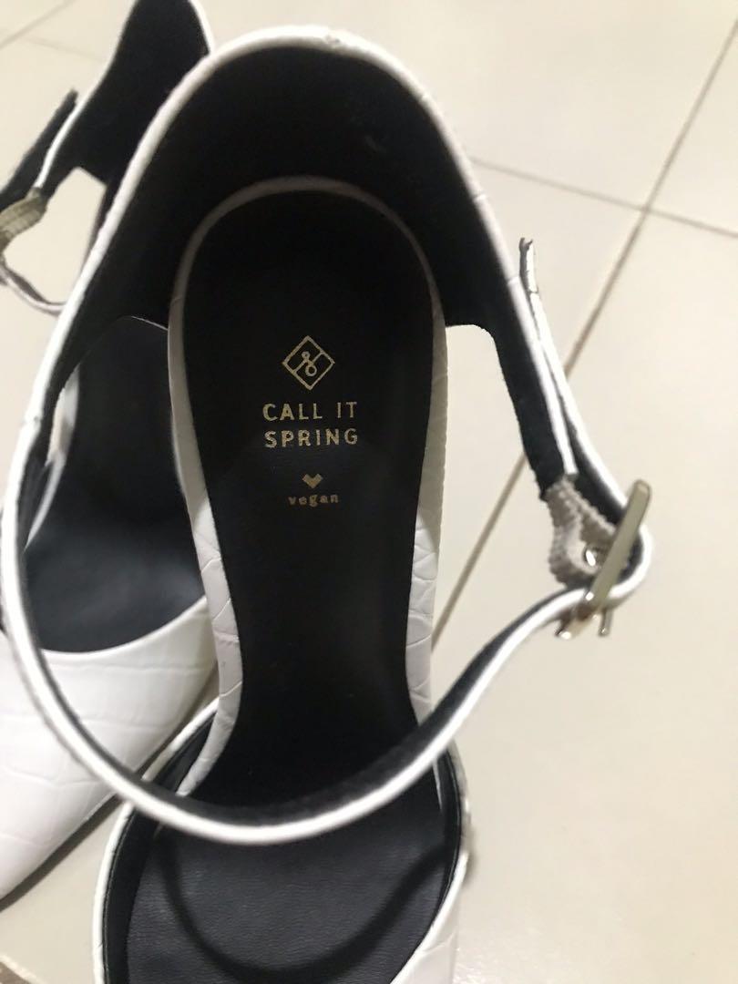 CALL IT SPRING white wedding shoes Women s Fashion Footwear Heels on Carousell
