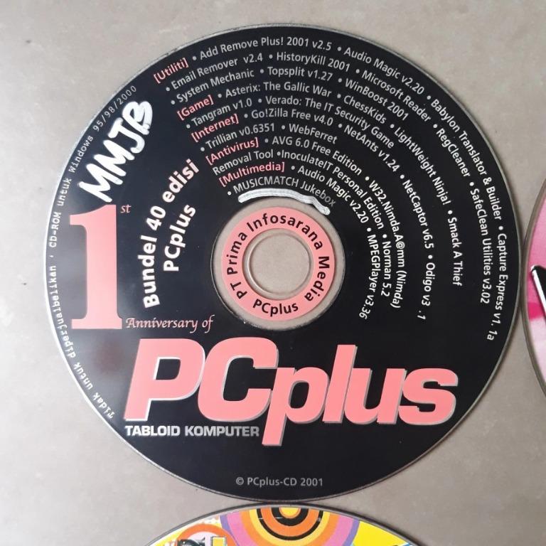 4 CD Kumpulan Freeware Sisipan Tabloid PC Plus 2001-2011