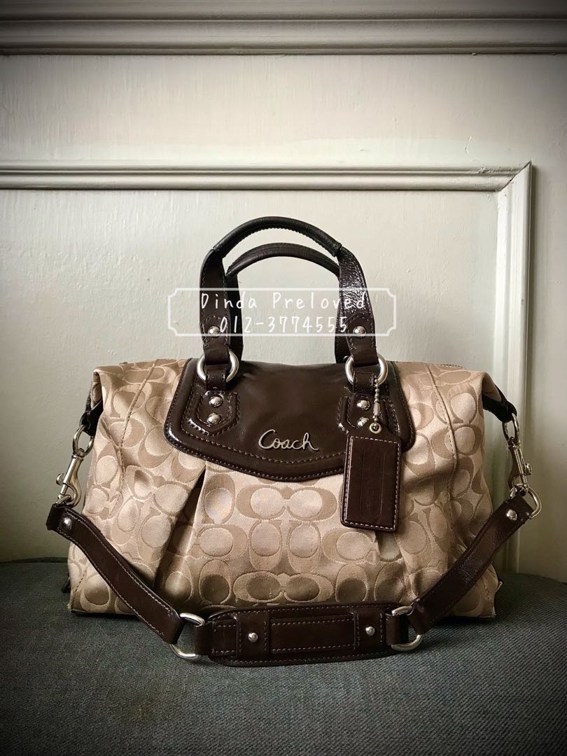 Coach ashley sales signature satchel