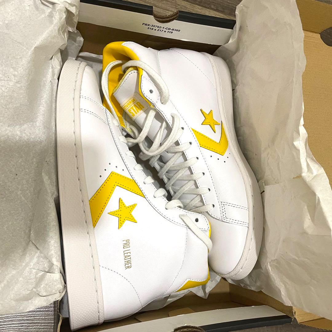 converse pro leather amarillo